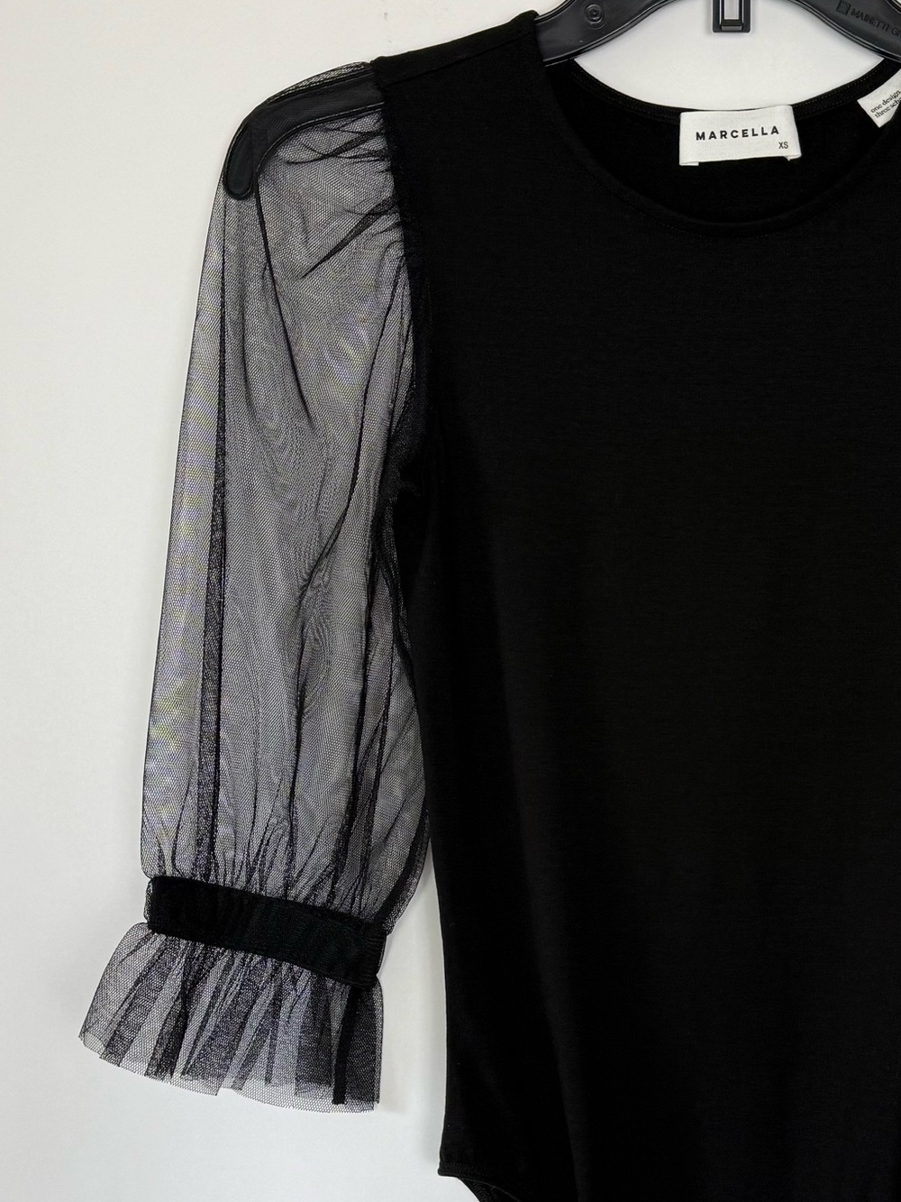 Marcella NYC Bellerose Bodysuit Sustainable European Jersey Mesh XS - Picture 13 of 16